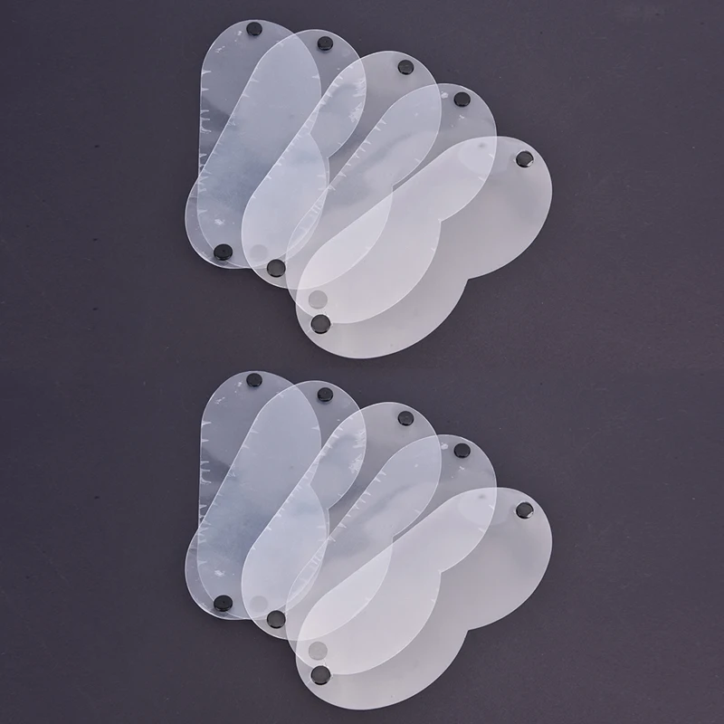 

5pc/set or 10pc/set PET Clear Anti-Fog Patch Film Universal Face Mask Fog Resistant Screen Lens