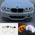 Белый светодиодный налобный фонарь Halo Angel Demon Eyes для BMW 3 серии E46 седан универсал туристический купе компактный 1998-2005