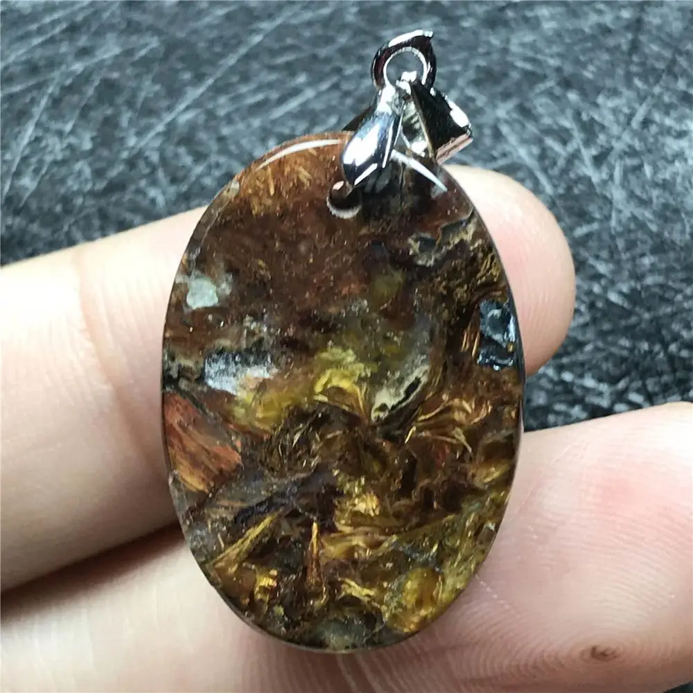 Натуральный желтый кулон-питерсайт для женщин мужчин в форме яйца драгоценный