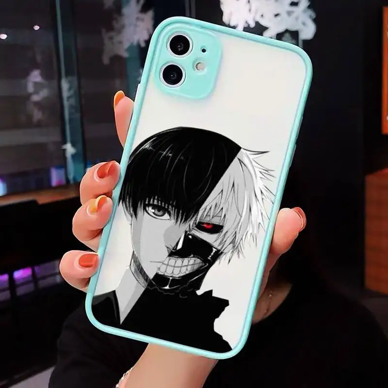 

Tokyo Ghoul Trendy Anime Kaneki Ken Phone Cases matte transparent For iphone 7 8 11 12 plus mini x xs xr pro max cover