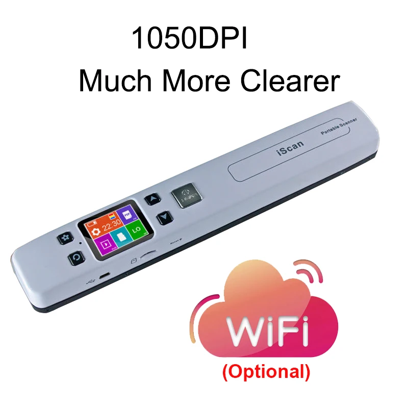 Портативный сканер документов A4 портативный ручной мини беспроводной книг с HD ЖК