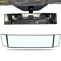 car truck van wide angle auxiliary large vision interior rearview convex mirror blind spot blindspot clipon rear seat baby watch