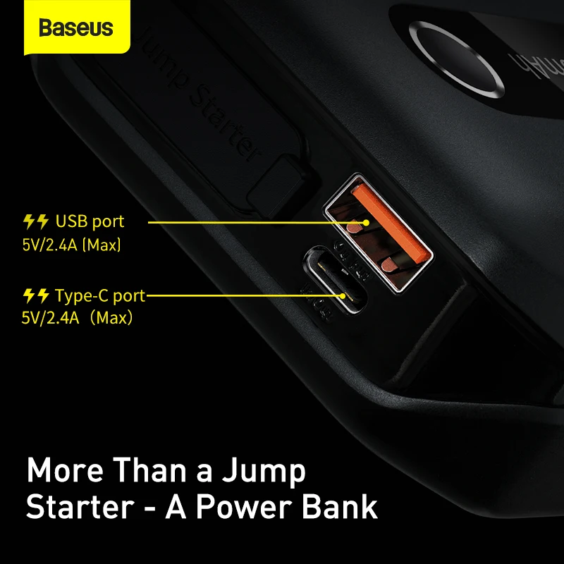 $59.99 Baseus Car Jump Starter 10000mah 1000A Portable Emergency Starter Power Bank 12V Auto Booster Starting Device Battery for car