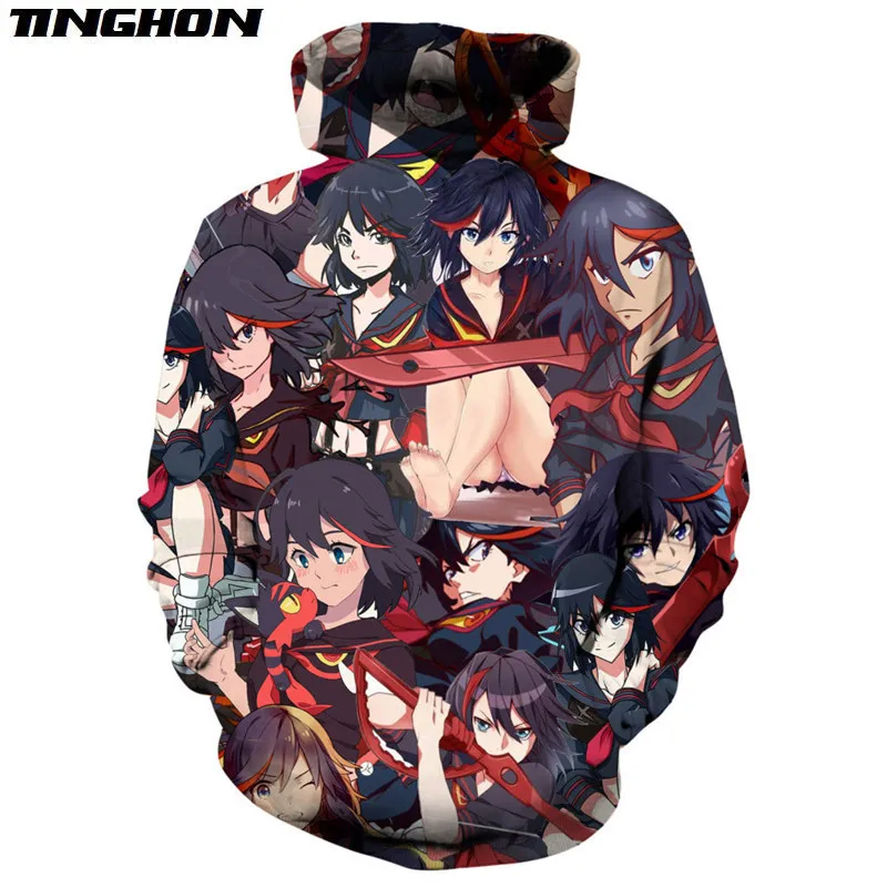 Фантазия аниме балахон уличной Ryuko Matoi Для мужчин толстовки в стиле Kill La Косплэй