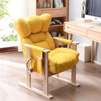 folding chair with back single sofa chair bedroom chair
