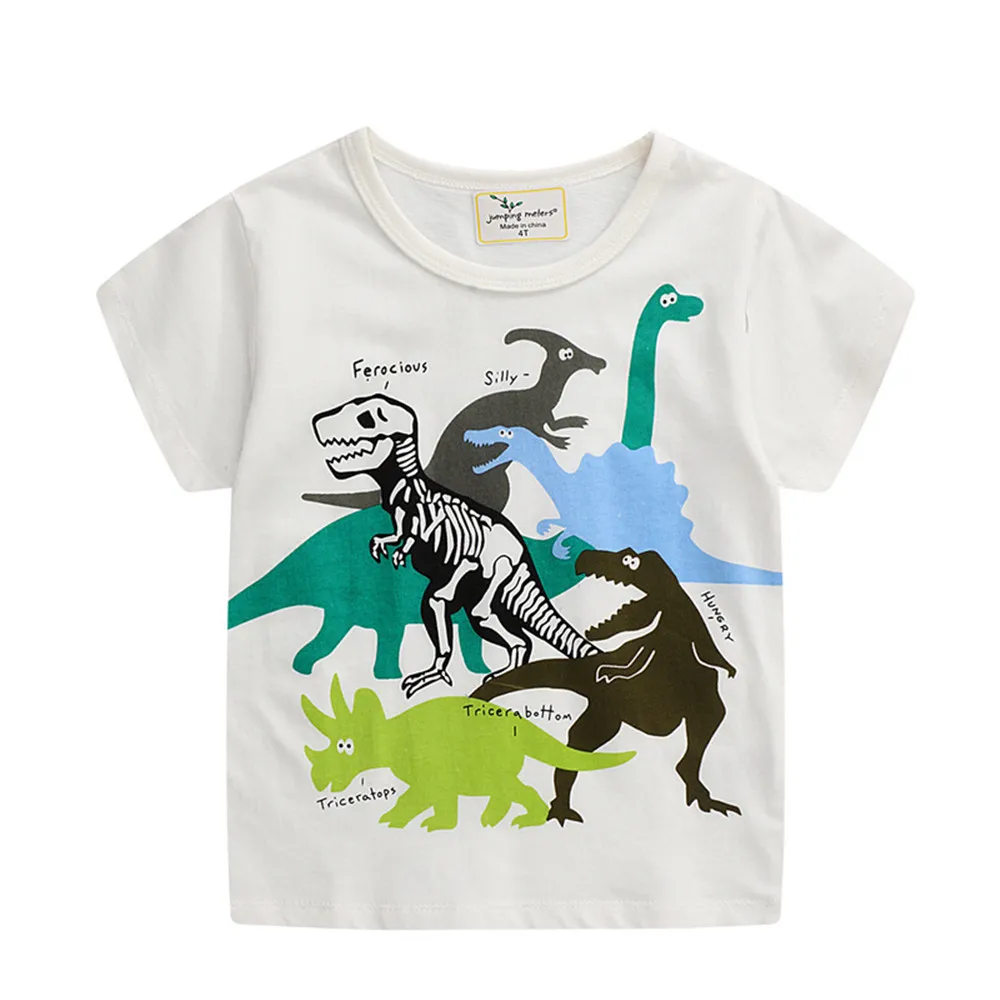 

Jumping Meters Summer Boys Girls T shirts Dinosaurs Print Hot Selling Kids Clothes Tees Tops Toddler Costume
