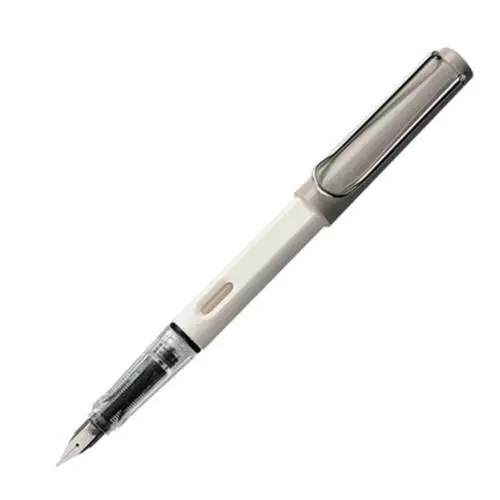 White Grey Студенческая авторучка для каллиграфии, ручка для гладкого письма, дополнительный тонкий наконечник, рождественский подарок, школьный офисный подарок - Цвет: White Grey