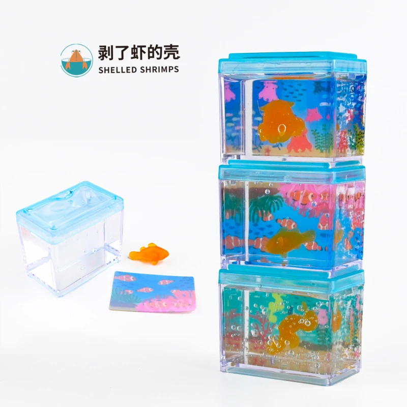 Японские капсульные игрушки Yell Gashapon морская лошадь медуза модель медузы
