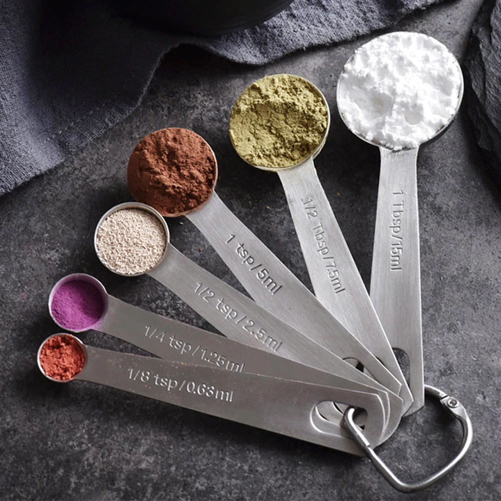 Измерительные Чашки Премиум штабелируемые кухонные мерные ложки из нержавеющей