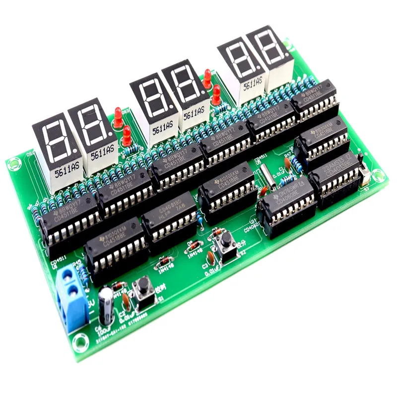 6 значный цифровой чистую цифровую замкнутую часы комплект производство