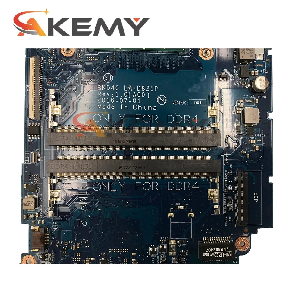 Новинка 100% материнская плата для Dell Inspiron 7460 7560 модель JXYRN I5-7200U BKD40 быстрая работа |