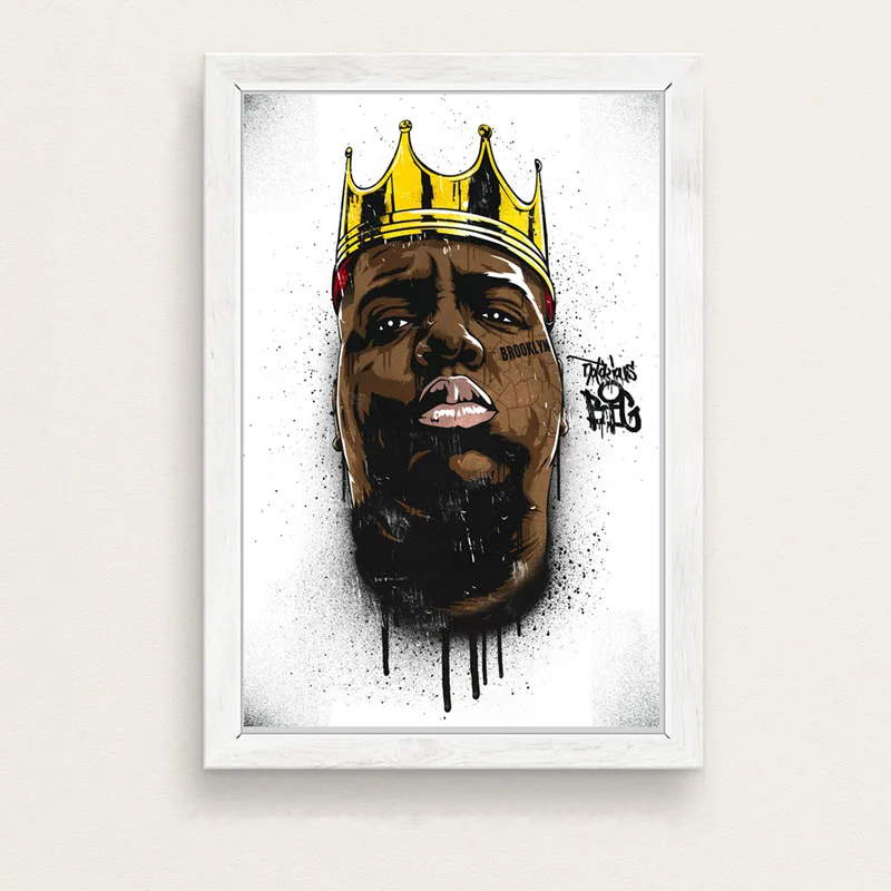 Знаменитый B.I.G Biggie Smalls Tupac 2PAC Шакур хип хоп гангста рэп музыка художественная живопись плакат настенный домашний декор высокое качество домашний декор для детской комнаты без рамки o415 - Цвет: 5