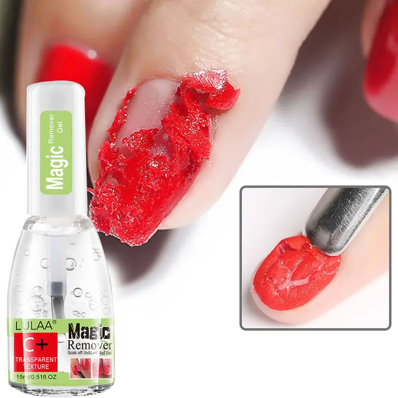 15ML Nail Remove Nail Gel Polish New Soak Off Nail Cleaner Magic Gel Nail Polish Burst Magic Fast Remover Manicure Tools Simple
