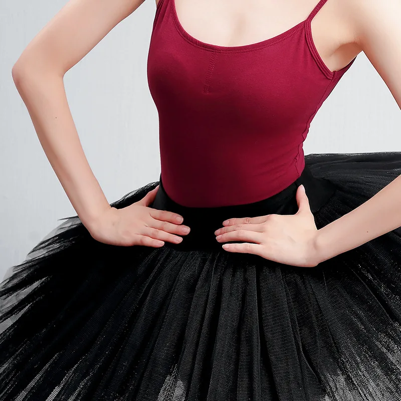 Ballet Half-length Adult Practice All-match Fluffy White Soft Yarn TUTU Long Skirt Costume | Тематическая одежда и