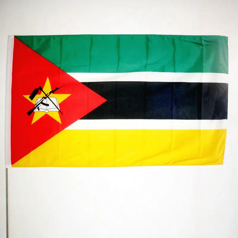 Национальный флаг Мозамбика 90x150 см подвесная ткань из полиэстера MZ MOZ mocambic для