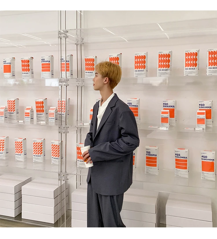 Летняя новая Корейская версия свободного кроя Harajuku тренд студенческий Бизнес Повседневный съемный блейзер с рукавами