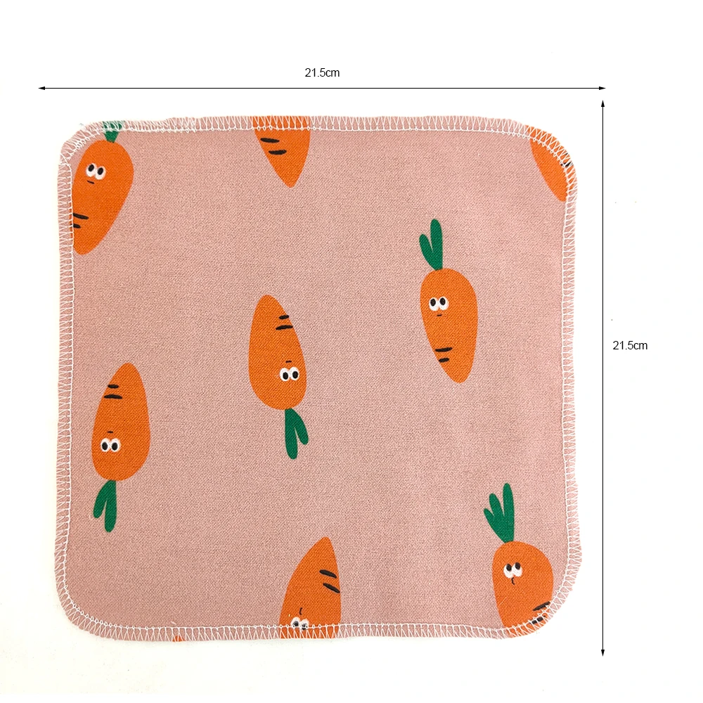 

5 pcs 2 layer Paperless Towels 7.8x7.8 Inch Cotton Cloth Wipes Reusable Cleaning Paper Towel Replacemet Kitchen Unpaper Towel