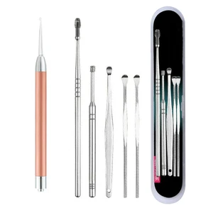 Набор для чистки воска для ушей, набор из 56 шт., для детей и взрослых, с функциями Чистка ушей, чистка ушей, инструмент для удаления воска, кюретки