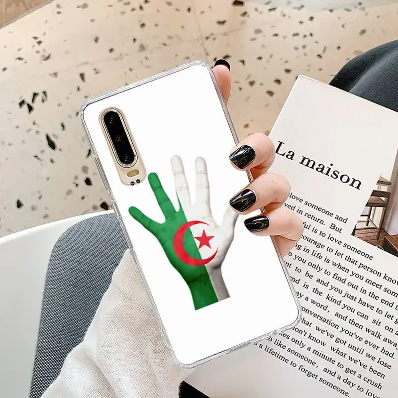 

National Flag Algeria cool Phone Case Transparent for Samsung A71 S9 10 20 HUAWEI p30 40 honor 10i 8x xiaomi note 8 Pro 10t 11