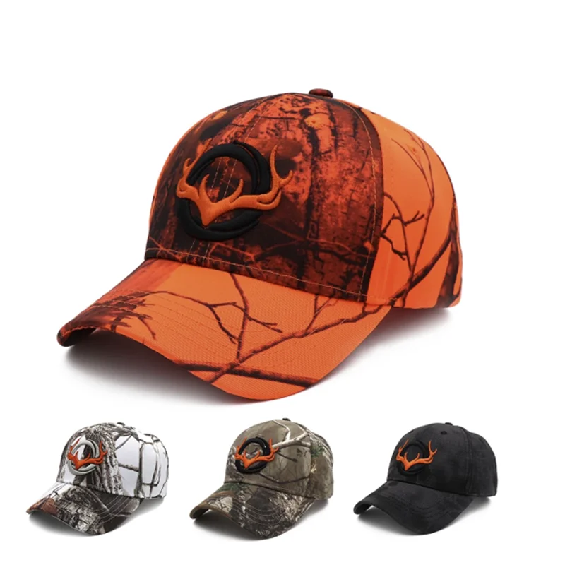 

2021 New Elk Printed Baseball Cap 3D Animal Embroidery Fishing Caps Men Outdoor Hunting Camouflage Jungle Cap Adult Sun Hat