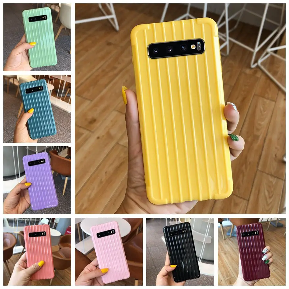 Матовый Силиконовый чехол для Samsung Galaxy S10 S10E S10Plus задняя крышка телефона цветной