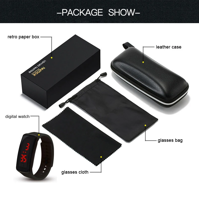 Солнцезащитные очки авиаторы мужские прямоугольные 2 шт.|Мужские солнцезащитные