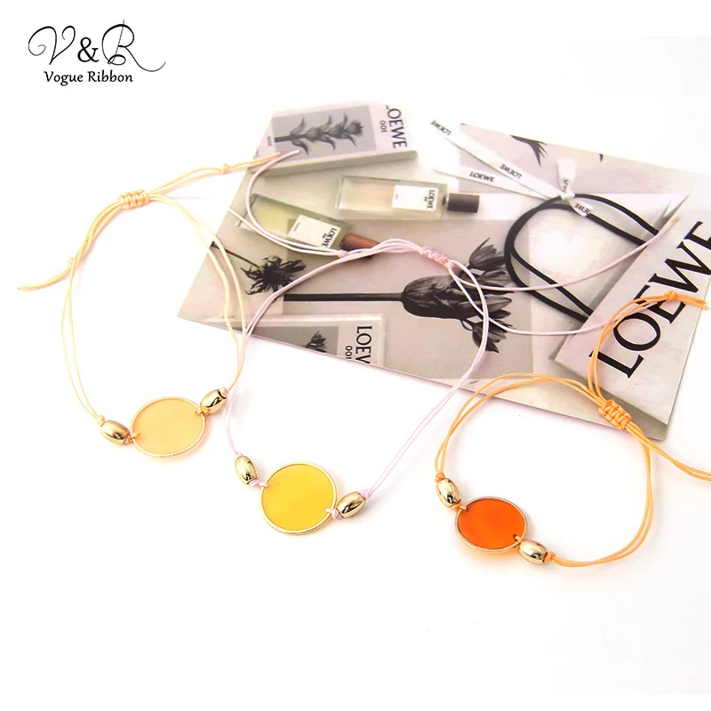 Набор браслетов из ниток сделай сам браслет ручной работы с прозрачным акриловым