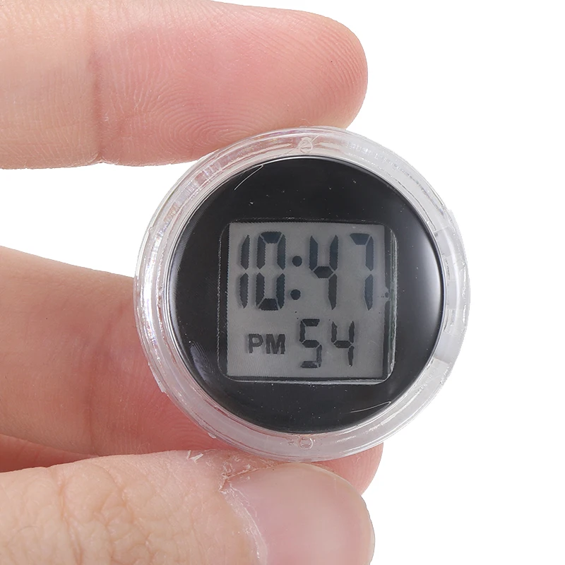 Для универсального мотоцикла 1 шт. электронные мини-часы Stick-On водонепроницаемые