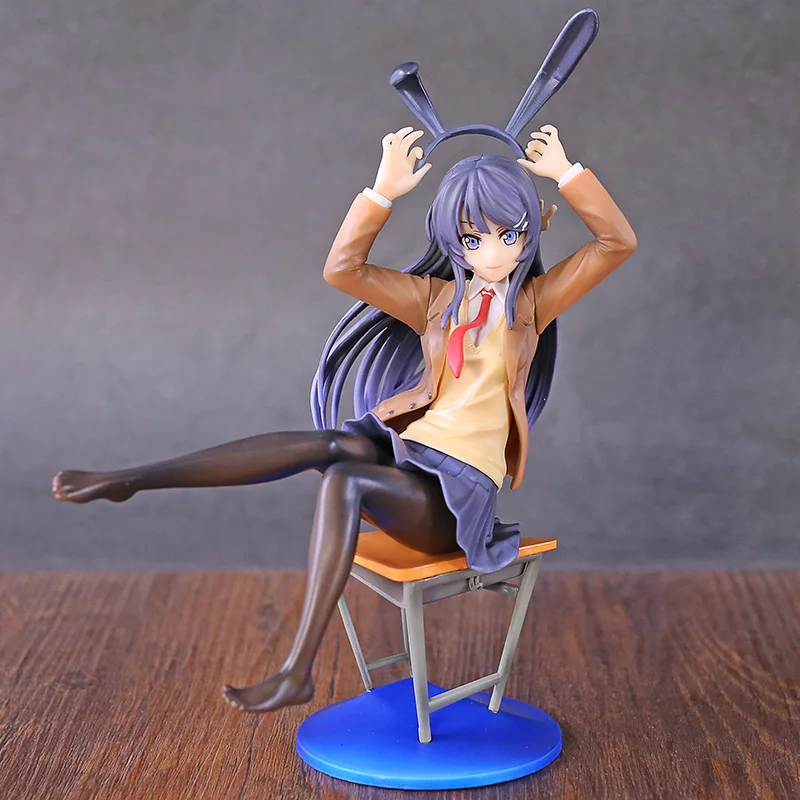 

Seishun Buta Yarou Wa Sakurajima Mai School Uniform Ver. PVC Figure Anime Girl Figurine Doll Toy