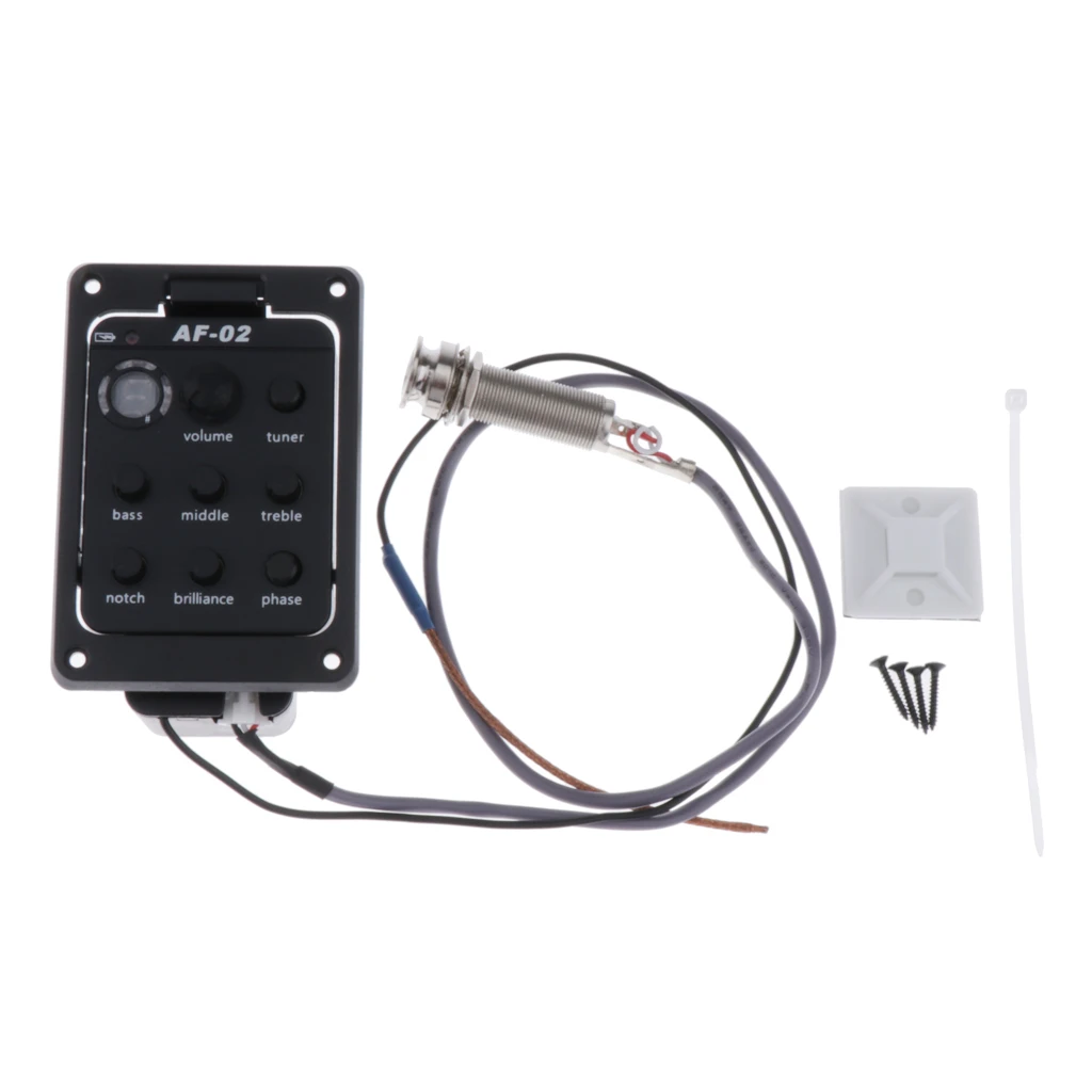 

4 Band EQ Acoustic Guitars Preamp Piezo Pickup Volume Control DIY