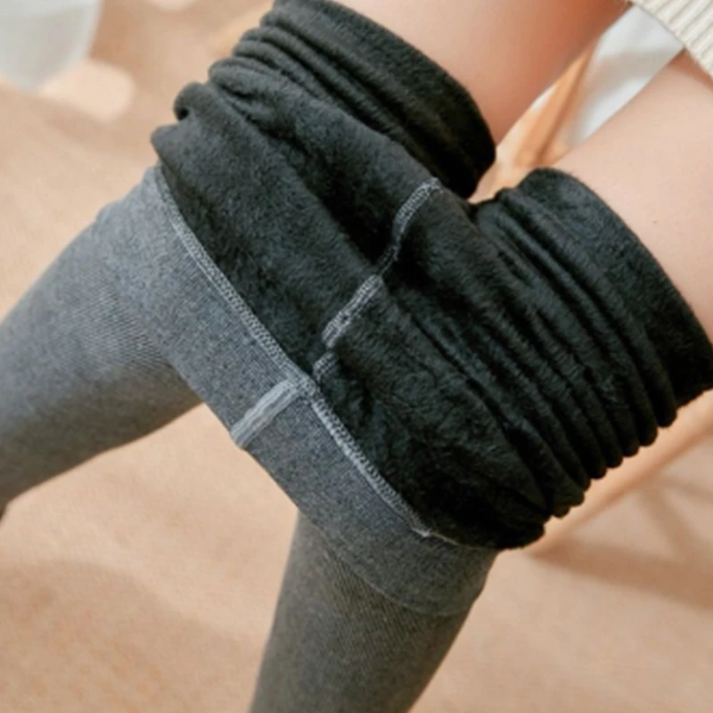 Warm Tights Women Winter Sexy Pantyhose Fleece Seamless Leggings Push Up High Waist Trousers Knitted Hot Pants Thermal Stockings