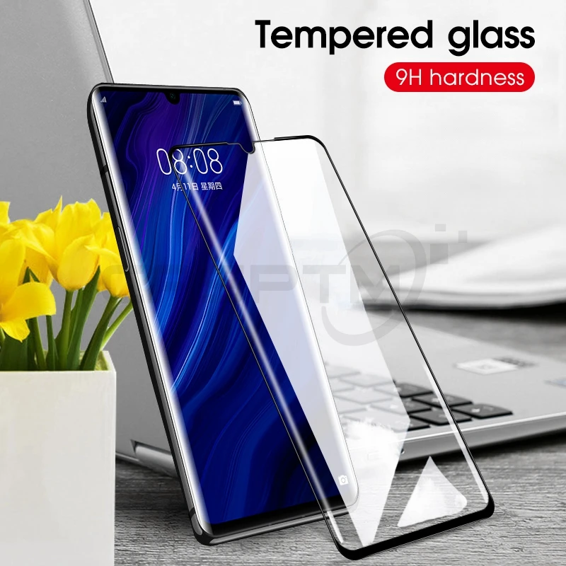 9D полное покрытие закаленное стекло для huawei P10 P20 Pro P30 Lite жесткая Защитная пленка