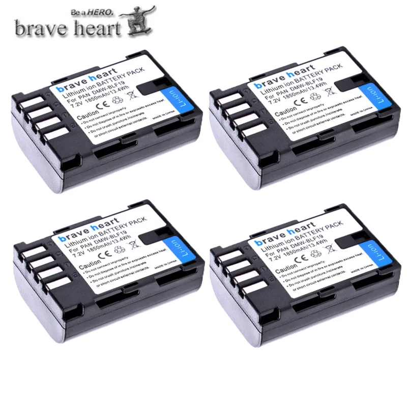 4battery 4 шт. 1850 мАч DMW-BLF19 DMW BLF19 BLF19 литий-ионный аккумулятор+ ЖК-USB зарядное устройство для Panasonic Lumix DMC-GH3 DMC GH3 GH4 DMC-GH4 камеры - Цвет: 4battery