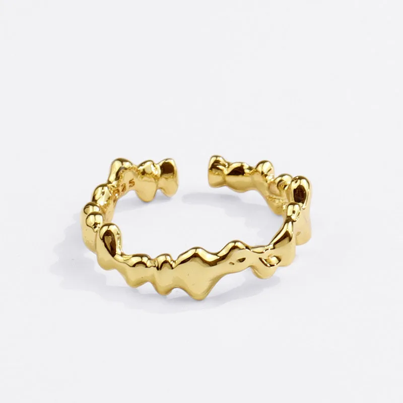 

New Design Geometric Rings For Women Alloy Knuckle Finger Ring Adjustable Gold Open Cuff Vintage Rings Female Jewelry Anillos