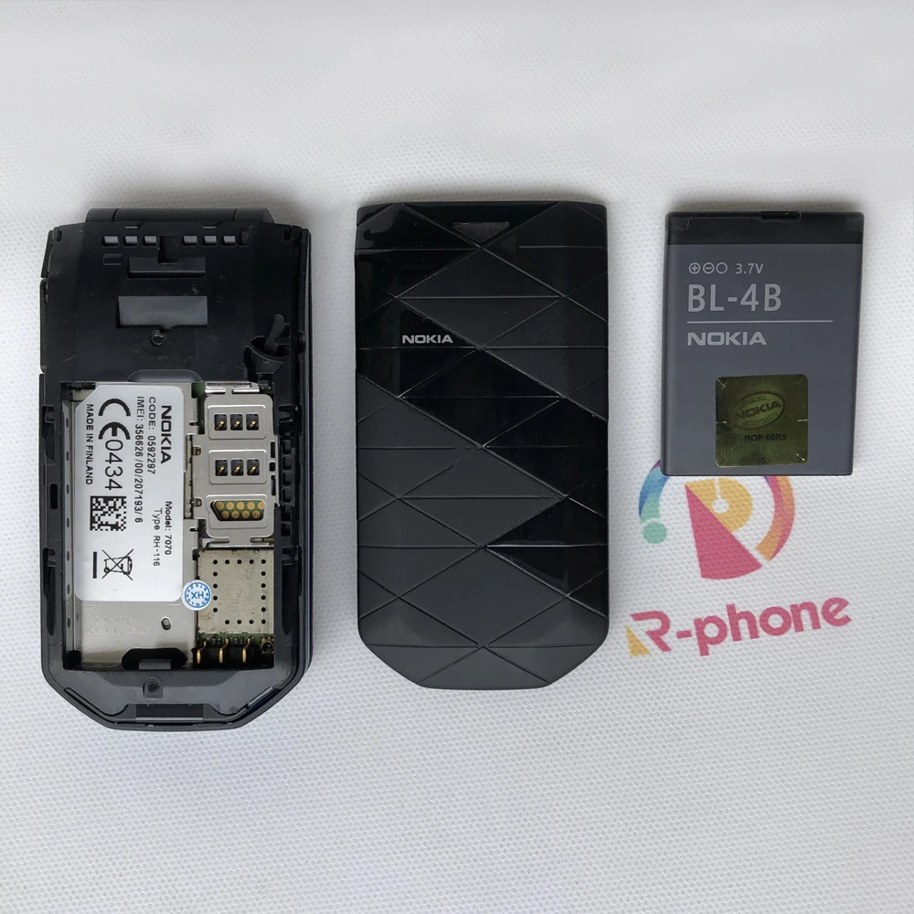 NOKIA 7070 отремонтированный мобильный телефон с откидной крышкой 1 8 &quot