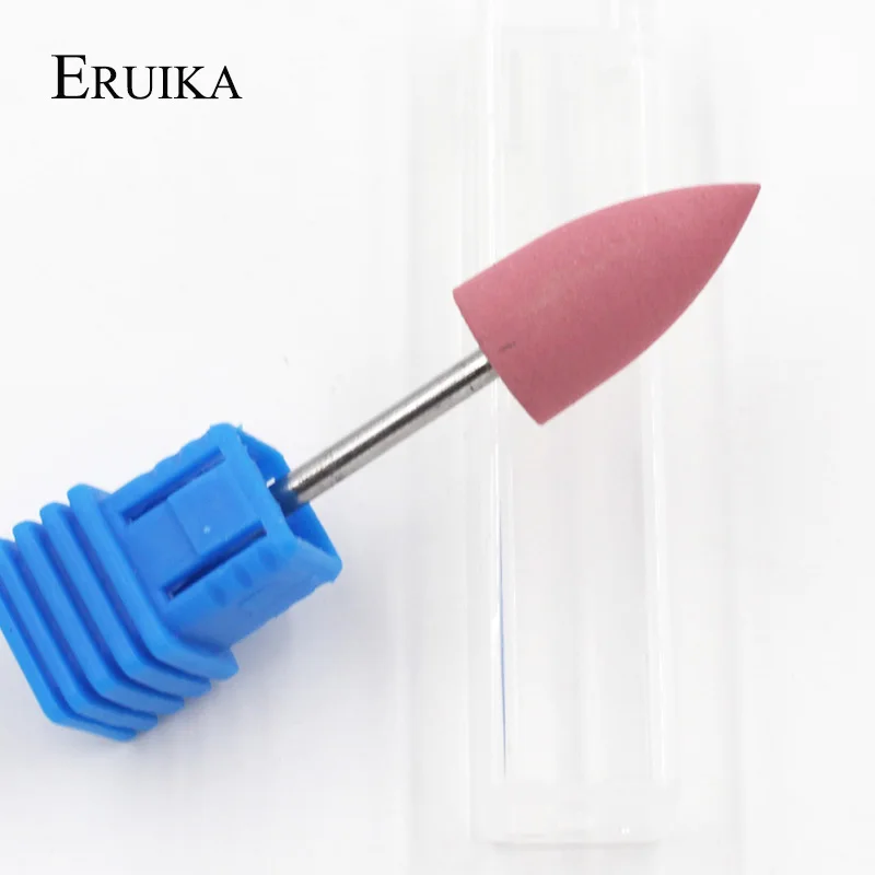 ERUIKA 4 шт./компл. цилиндрические насадки для ногтей резиновые силиконовые буфер