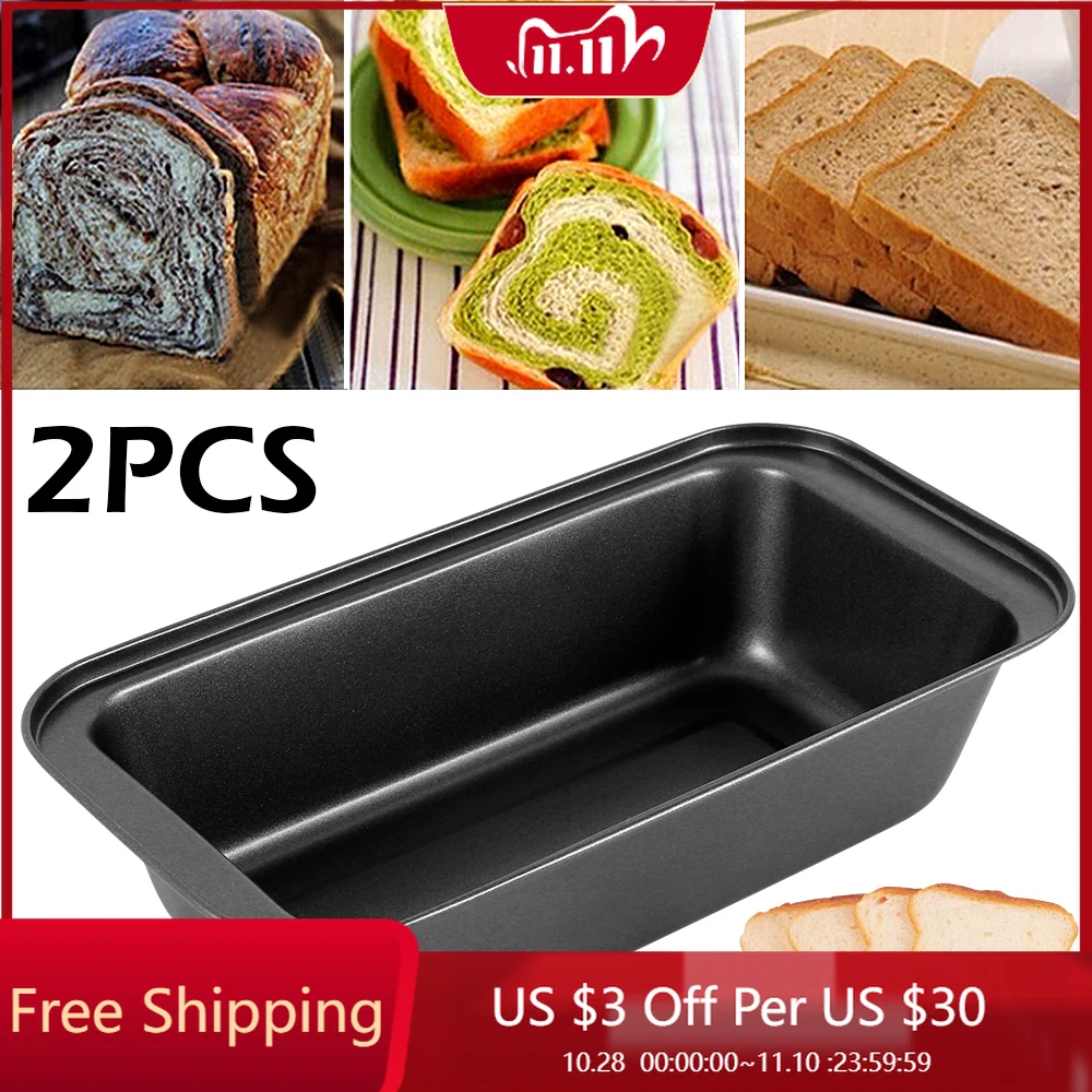 

2PCS Silicone Bread Pan Mold Toast Bread Mould Cake Tray Cake Baking Decoration Tools Non-stick Bakeware Kitchen Supplies