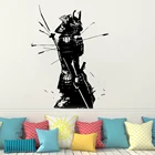 Обычная наклейка на стену в виде стрелы для фотографий, Виниловая наклейка на стену самурая, украшение для фотографий воин HY985