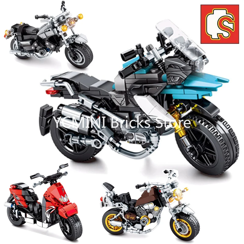 Конструктор Sembo для конструктора Lego креативный внедорожный мотоцикл мальчиков