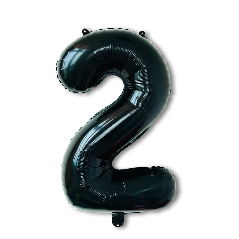 1 шт. 16 дюймов черные большой размер фольга гелиевые шары для дня рождения