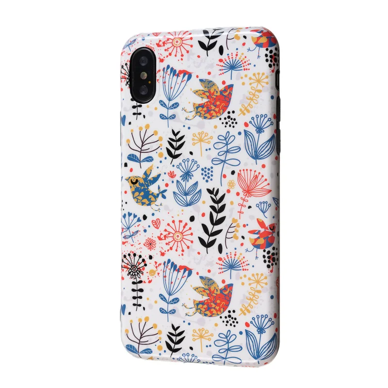 S6290 Роскошный Блестящий Мягкий силикон imd чехол для iPhone 11 Pro X XR XS Max 7 8 Plus 6 6S красный цветочный чехол милый цветочный чехол для девочки - Цвет: S6290