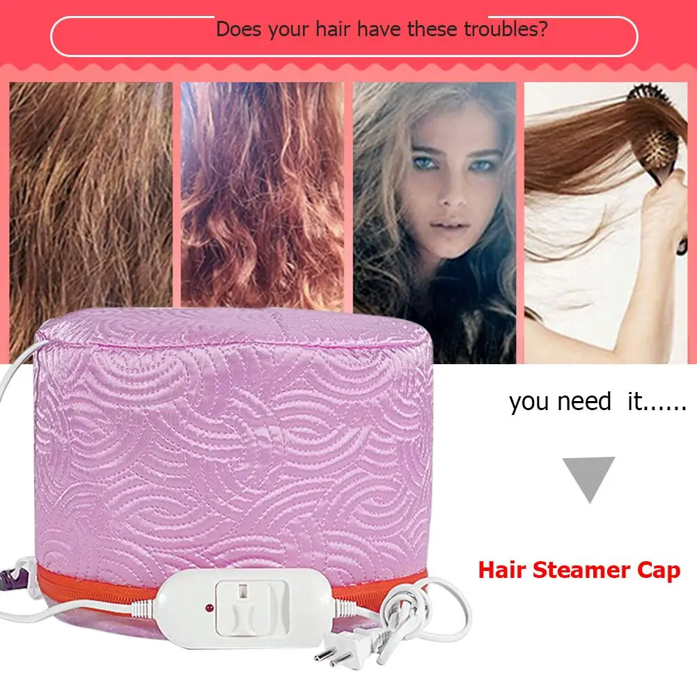Adjustable Heating Hair Cap Steamer Nourishing Thermal Treatment Baking Oil Mask Spa Home Salon Care Styling Tool | Красота и