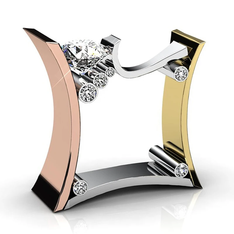 Y655 RING Модное механическое зубчатое колесо для мужчин кольцо серебряного цвета Панк обручальное кольцо кольца для женщин современные свадебные ювелирные изделия O5T292 - Цвет основного камня: Y655 RING