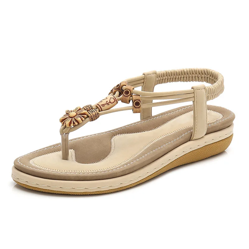 

2021 Retro Woman Sandals Wedge Open-toe Woman Office Comfortable Female Shoes Casual PU Footwear Plus size