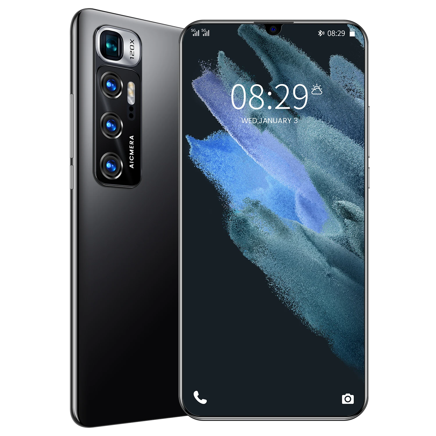 

M11 Pro 6.8 Drop screen 12+512GB 24+48MP 5000mAh 10Core Face ID Fingerprint ID Dual SIM+MicroSD