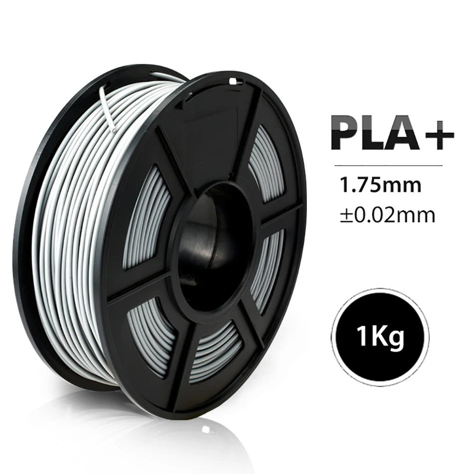PLA PLUS Grey SUNLU PLA/PLA+ нить для 3d принтера 1,75 мм 1 кг с катушкой PLA/PLA Plus, нить для 3D печати, ручка, детский гаджет - Цвет: PLA PLUS Grey
