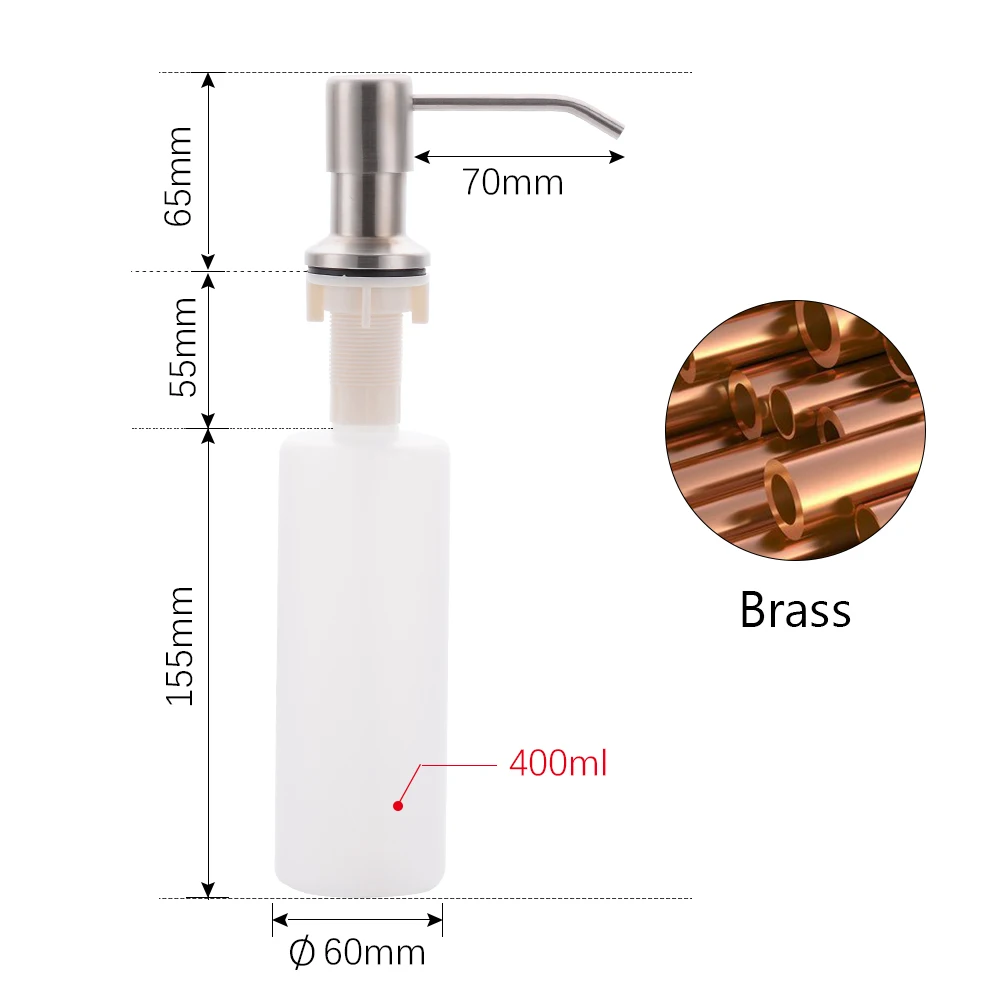 Диспенсер для жидкого мыла пластиковый 380 мл|Дозаторы кухонного мыла| |