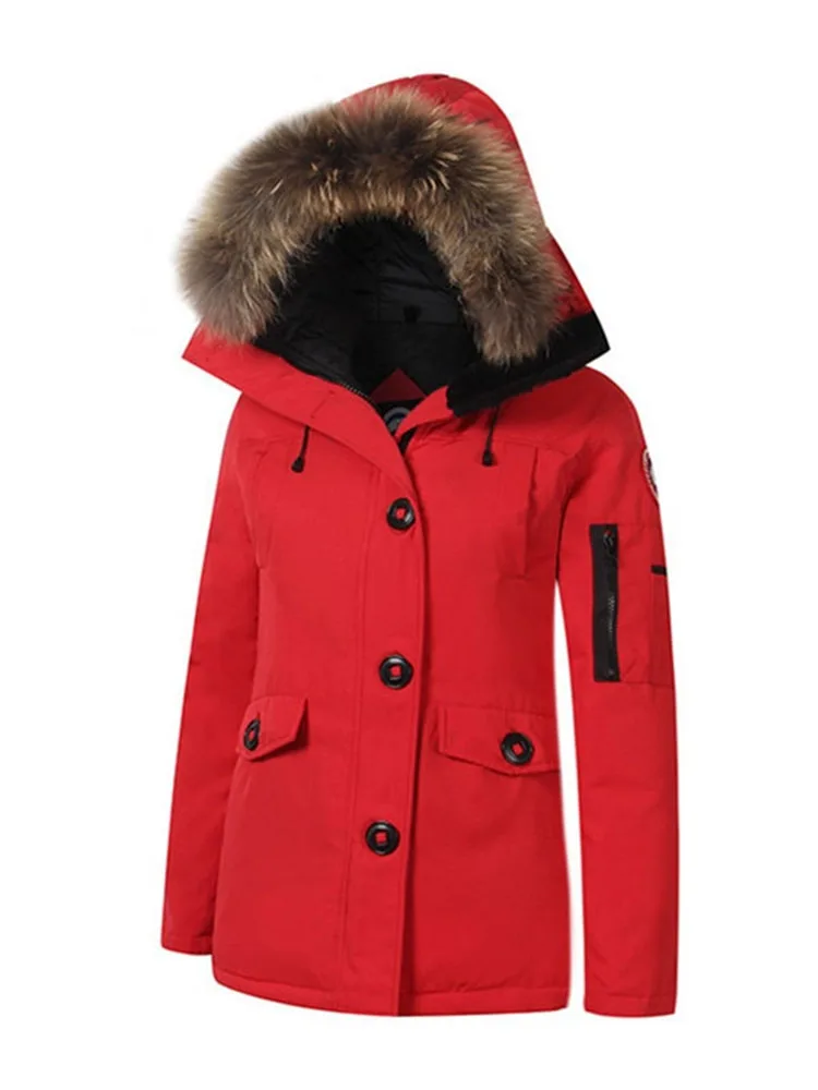 Зимняя пуховая парка пальто хлопок для девушек Женская куртка одежда 35 теплое с