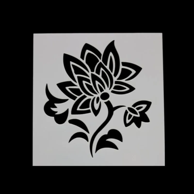 Flowers Layering Stencils Wall Painting Scrapbooking Stamping Album Decorative Embossing Paper Template Stencil | Канцтовары для