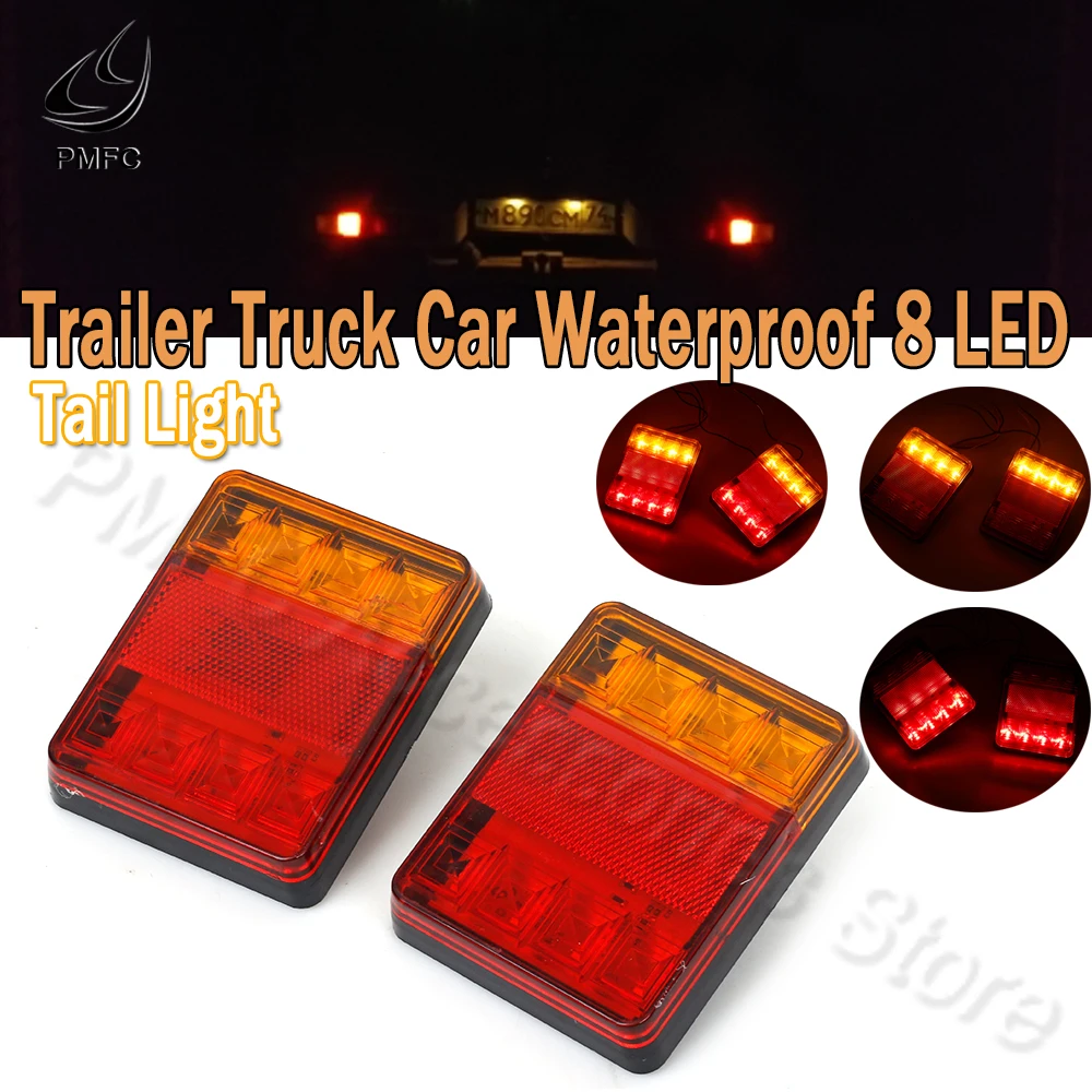 Водонепроницаемый Автомобильный задний фонарь PMFC 8 светодиодный Дов пара задних